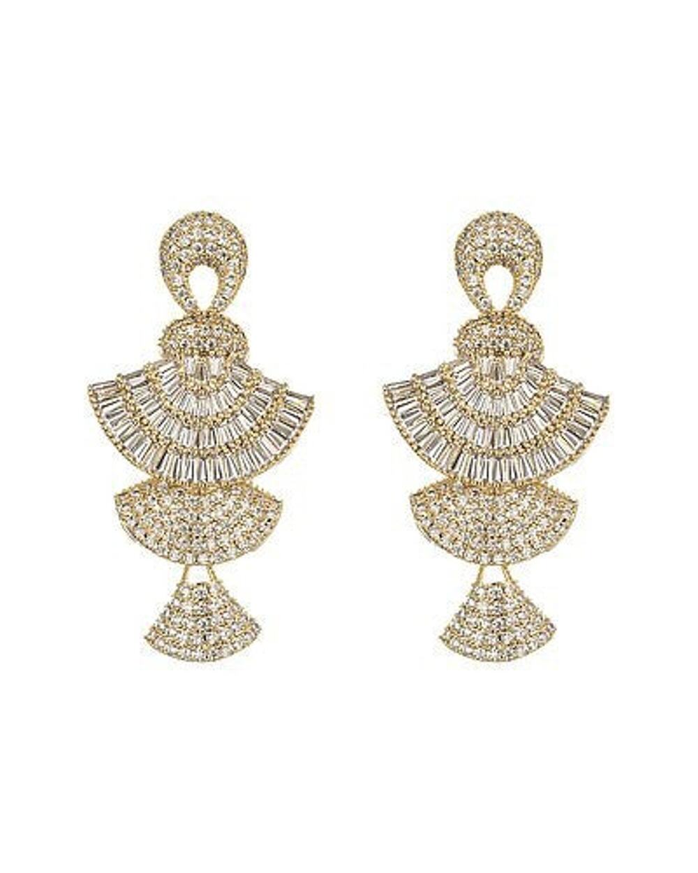 Eye Candy LA Cz Harper Earrings in Gold - OS